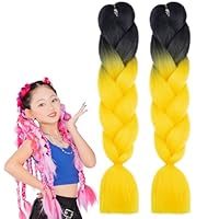 カラフルブレイズ毛束　取り付け簡単♪ カラフルブレイズ毛束取り付け簡単♪